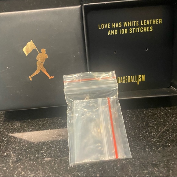 NWT Rare Baseballism Sterling Silver Home Plate Heart Baseball Earrings - Picture 8 of 10